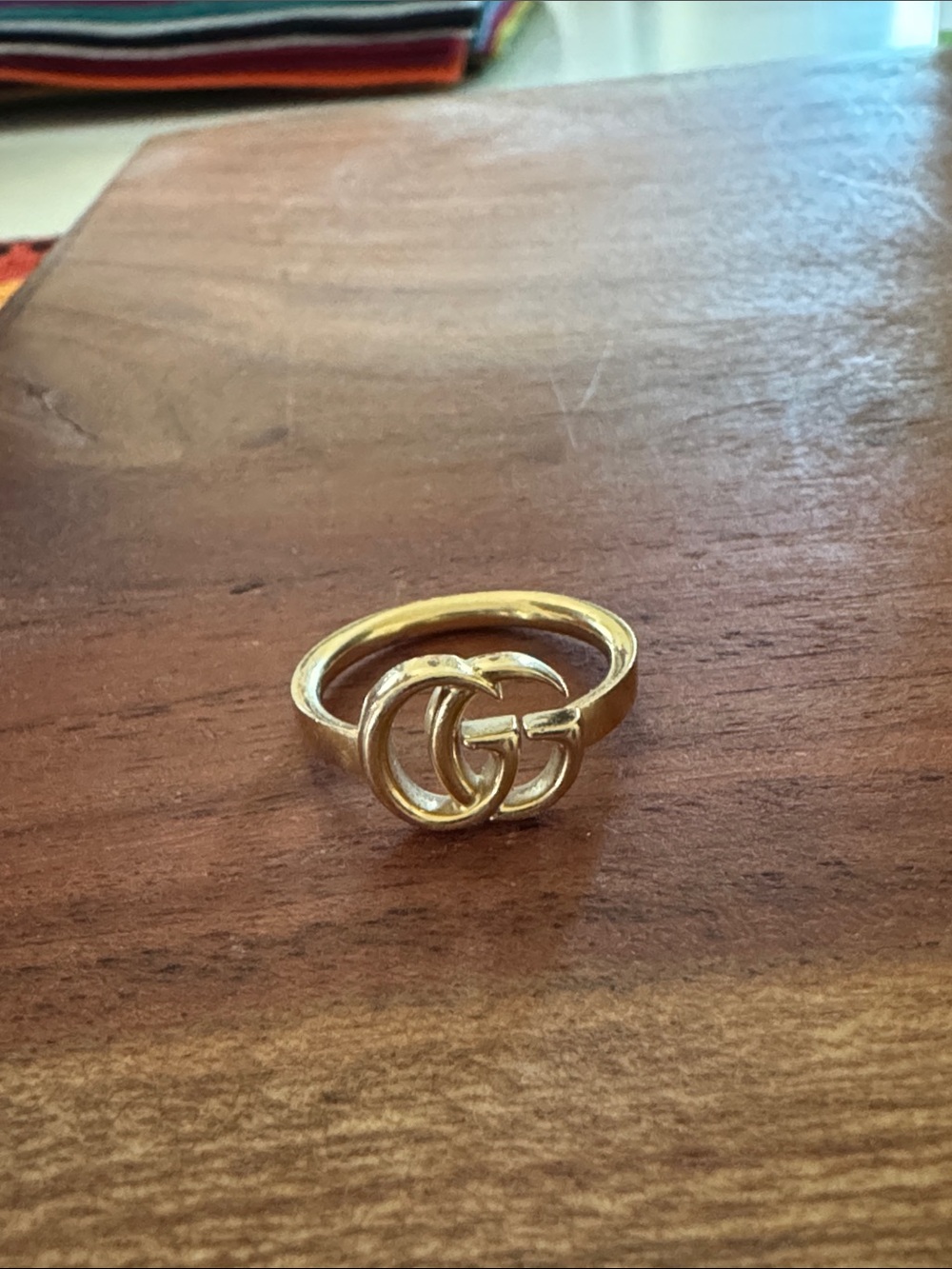 Gold Double GG Gucci Ring